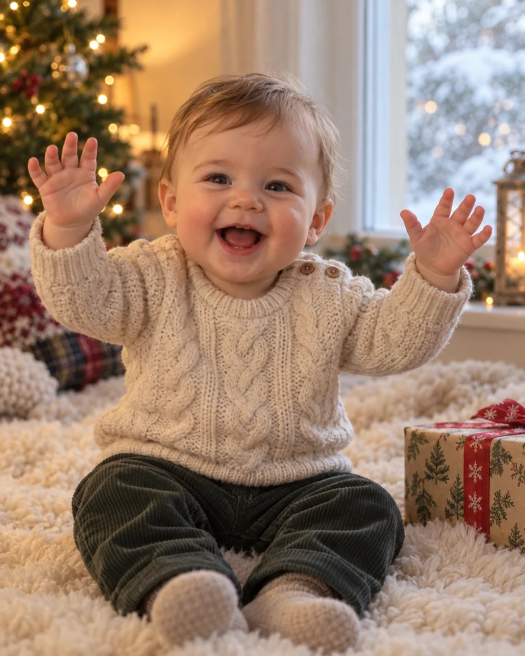 Waving at everyone, all January